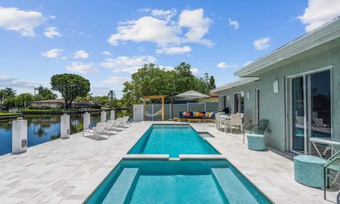 Fort Lauderdale House | Waterfront Heated Pool Home