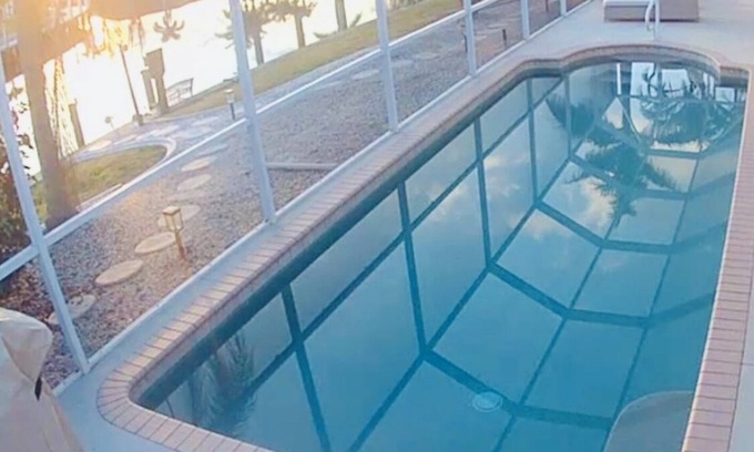 Punta Gorda House | Wide canal where you can watch the many passing boats and sea life.nHeated pool.