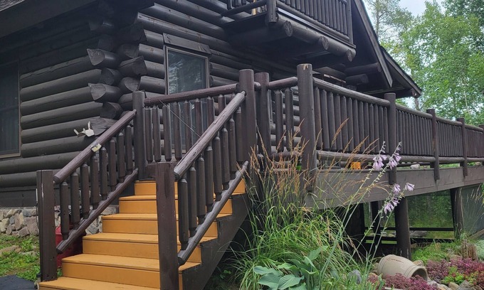 Isabella Cabin | Wilderness Log Home on the River Ely Lakes Fish Hike Ski Snowmobiling ATV Pets