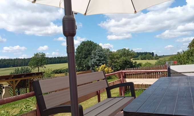 Skrychov u Malsic House | Wonderful private villa with WIFI, private pool, TV, terrace, pets allowed and panoramic view