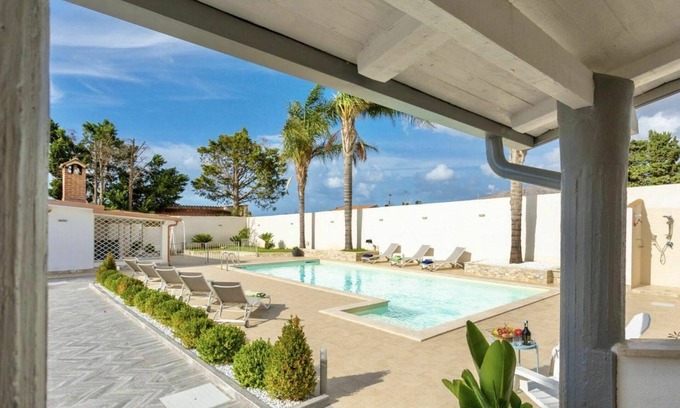 Partinico Villa | Wonderful private villa for 8 guests with private pool, WIFI, A/C, TV and parking