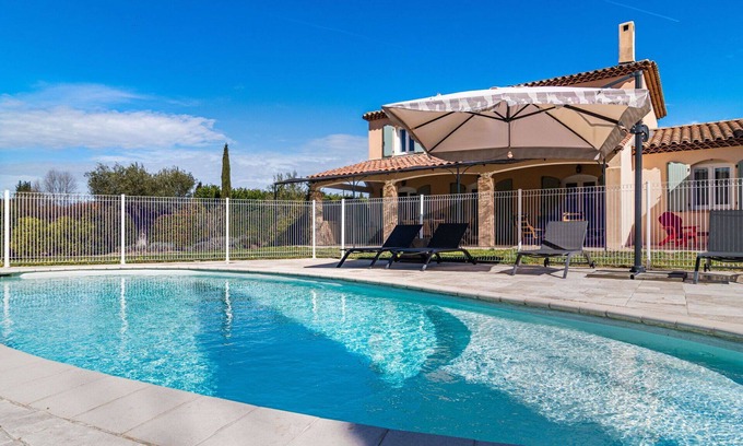 Carces House | Wonderful private villa for 8 people with private pool, A/C, WIFI, TV and terrace