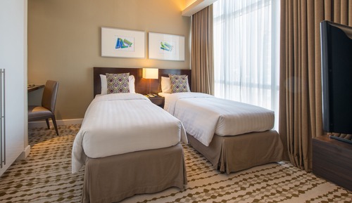 Classic Studio, 2 Twin Beds, Kitchen