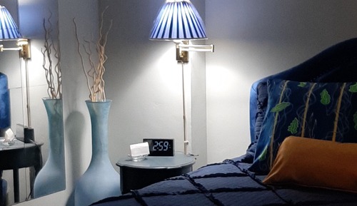 The Blue Room: 1 Queen Bed, Non-Smoking