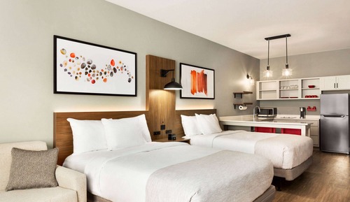 Suite, 2 Queen Beds, Non Smoking (Mobility, Hearing, Roll-In Shwr)