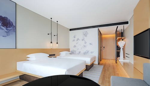 Standard Room, 2 Double Beds, Non Smoking, City View