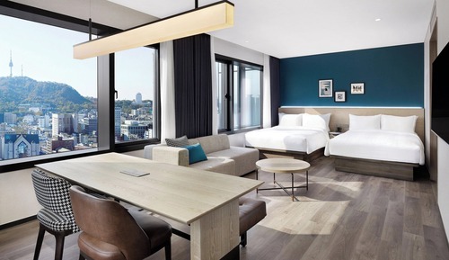 Premier Room, 2 Double Beds, City View