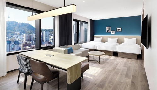 Premier Room, 3 Twin Beds, City View