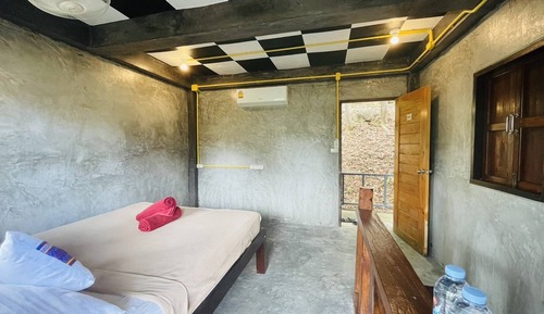 Basic Double Room, 1 Double Bed, Terrace, Garden View