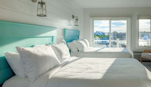 Standard Double Room, 2 Queen Beds, Non Smoking, Harbor View