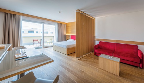 Executive Studio Suite, 1 Queen Bed with Sofa bed, Balcony