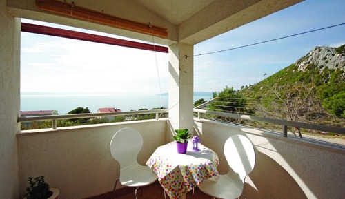 Apartment (Stipe - sea view from the terrace - A)