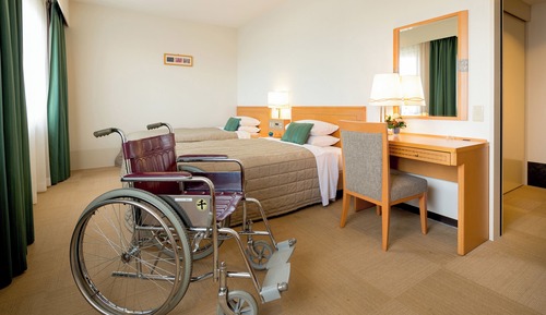 Barrier-free twin room, non-smoking