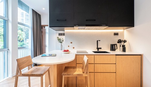 Two Bedroom Kitchenette Room with unlimited access to co-working space and 24/7 coffee and tea