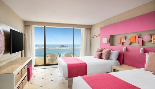 Deluxe Room, 2 Double Beds, Ocean View (Sun Club)