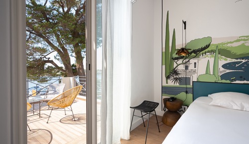 Chambre Double, vue mer, Terrasse