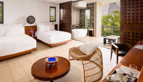 Room, 2 Double Beds, Garden View