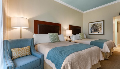 Deluxe Room, 2 Queen Beds, Accessible, Ocean View (Roll-in Shower)