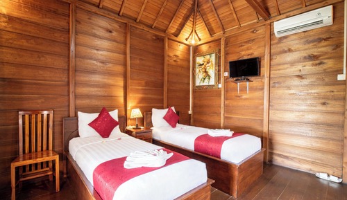 Deluxe Twin Room, 2 Twin Beds, Sea View
