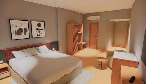Premium Room, 1 King Bed, City View, Corner