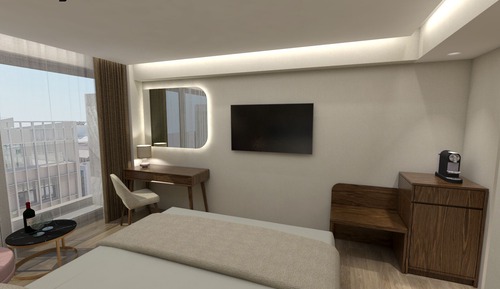 Superior Double or Twin Room, Balcony, City View