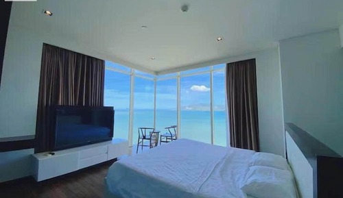 Presidential Apartment, 2 Bedrooms, Patio, Beach View