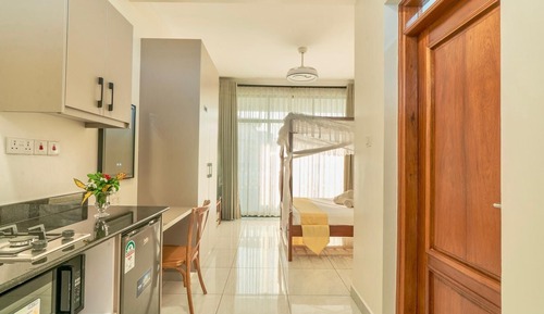Comfort Studio, Air conditioning, Garden View