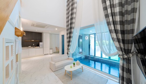 Two-Story Terrace Pool Villa with Indoor Pool