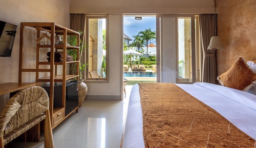 Double Room, Balcony, Pool View