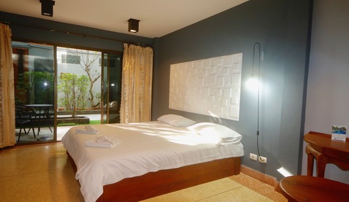 Economy Double Room, 1 King Bed, Terrace, Ground Floor