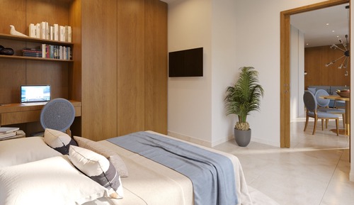 Family Apartment, City View