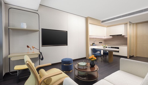 Studio Suite, 1 King Bed, Kitchen