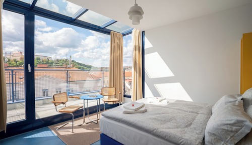 Panoramic Room, 1 Queen Bed, Patio, City View
