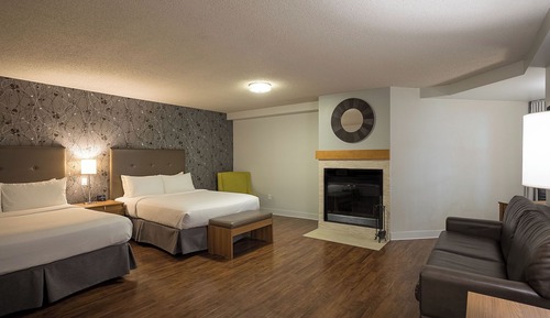 Standard Room, 2 Queen Beds and 1 Sofa Bed , Atrium view