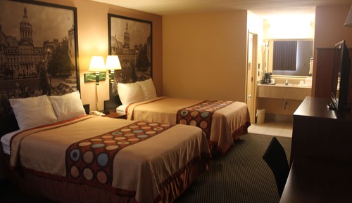 Double Room, 2 Double Beds, Smoking
