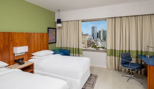 Deluxe Room, 2 Twin Beds, City View