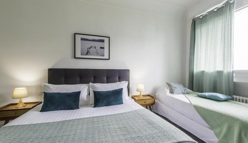 Triple Room, Private Bathroom, Garden View (Topaze)