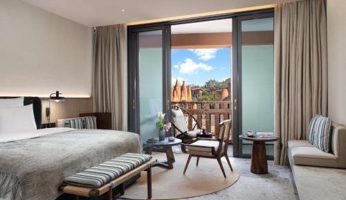 Deluxe Terrace King Room with Private Balcony and View