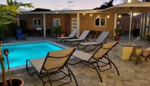 Studio with Pool View