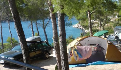 Empty Pitch with Sea View for Tent