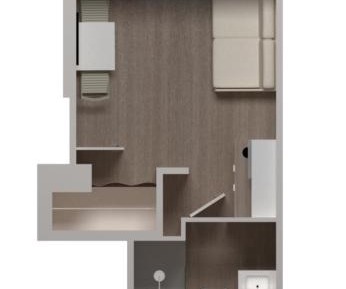 Studio with Terrace
