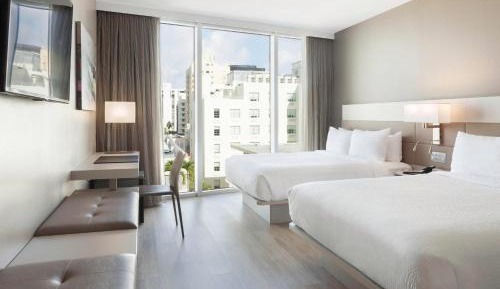 Queen Room with Two Queen Beds with City View 