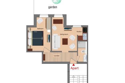 Apartment with Garden View