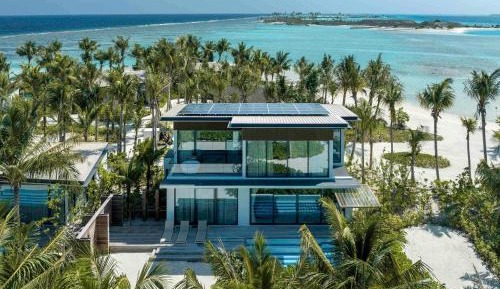 Two-Bedroom Lagoon Beach Pool Loft with One King Bed and Two Single Beds