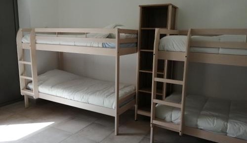 single bed in dormitory