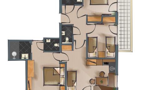 Three-Bedroom Apartment