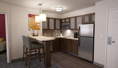 One-Bedroom Queen Suite with Two Queen Beds, Full Kitchen, Sofa Bed, Living Space