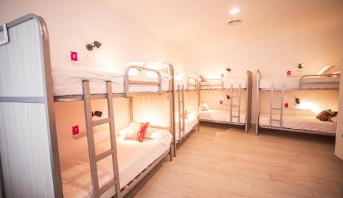 Bed in 8-Bed Female Dormitory Room