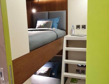 YAWN Bunk Bed Cabin - 6 Hour Morning Stay from 07:00-13:00 hrs (7am-1pm)
