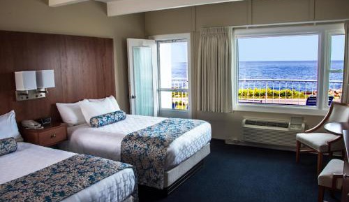 Deluxe Queen Room with Two Queen Beds with Balcony and Ocean View